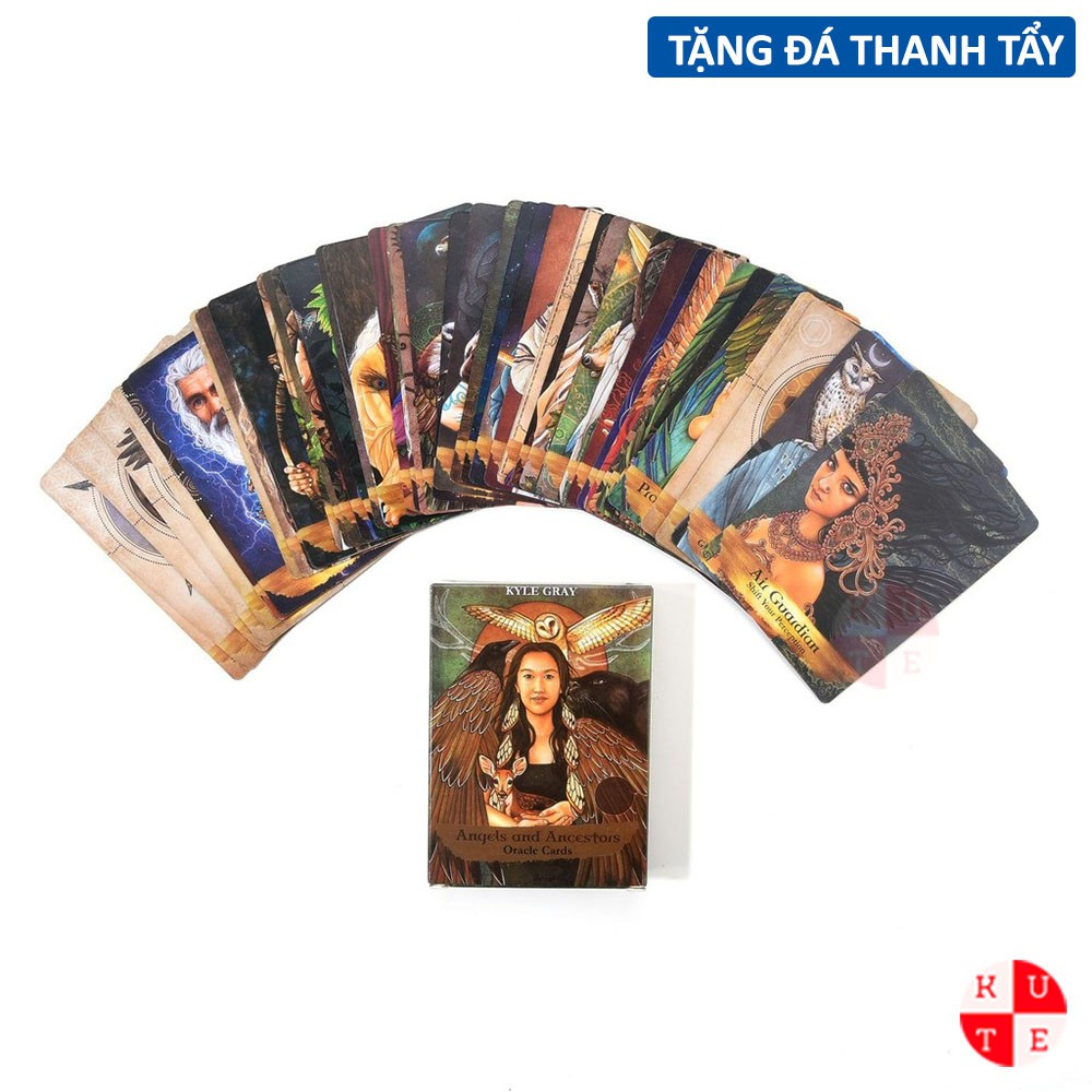 Bài Oracle Angels And Ancestors 55 Lá Bài Tặng Đá Thanh Tẩy B5 C5