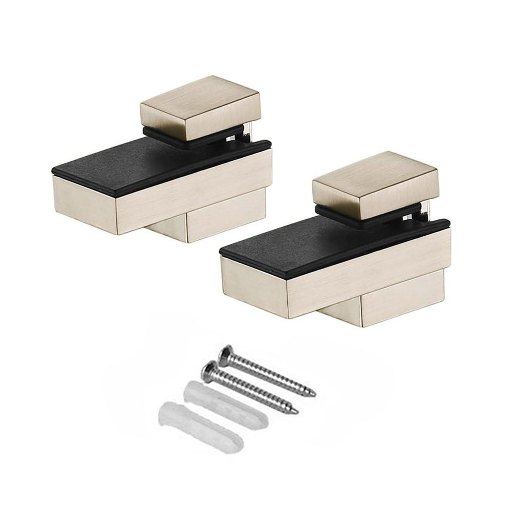 Bộ 2 Giá Đỡ Kính Bằng Hợp Kim Kẽm Gắn Tường Tùy Chỉnh Tiện Dụng Cho Văn Phòng / Nhà Cửa