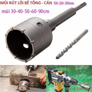 Mũi khoan rút lõi bê tông -30-40-50- 60-90MM, mũi khoét bê tông
