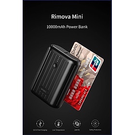 Pin Sạc Wiwu JC-08 Powertank 10000mAh Mini Powerbank Pin Dự Phòng Hỗ Trợ Sạc Nhanh - Hàng Chính Hãng - Đen