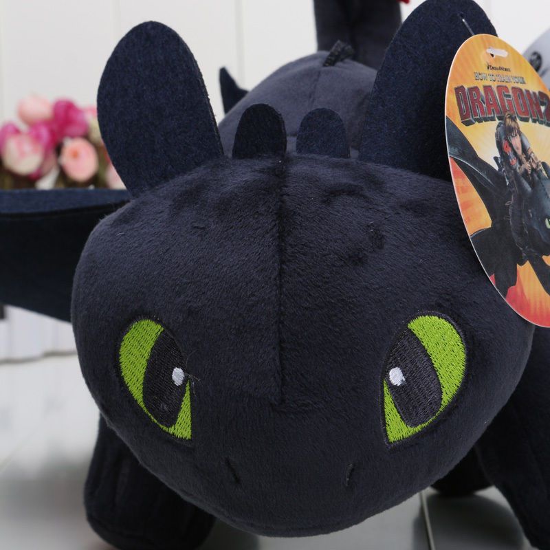 55cm How to Train Your Dragon 3 Toothless Anime Stuffed Toy Night Fury Plush Doll Soft Toys Kids Gifts