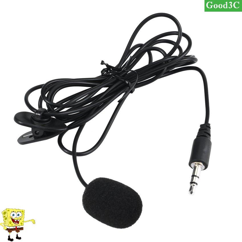 New 3.5mm Mini Studio Speech Mic Microphone W/ Clip For PC Desktop Notebook