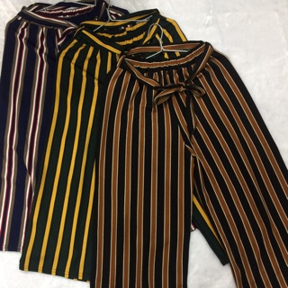 quần culottes vải sọc