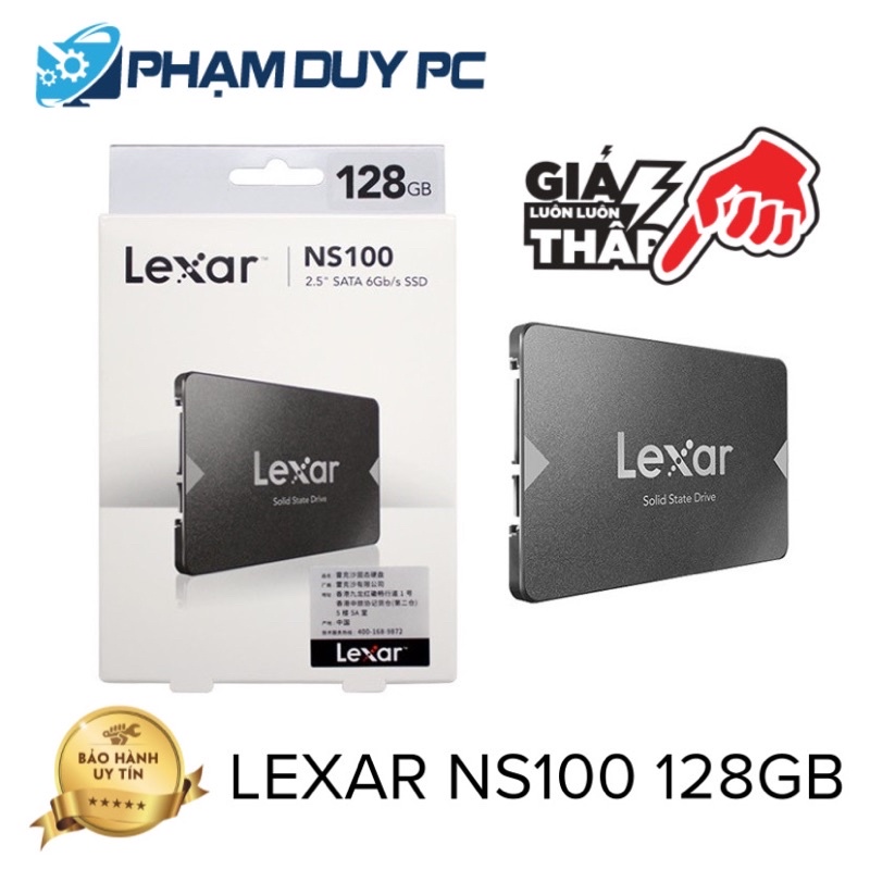 Ổ Cứng SSD Lexar 128GB 2.5-Inch hàng chính hãng (NS100 128GB) | BigBuy360 - bigbuy360.vn