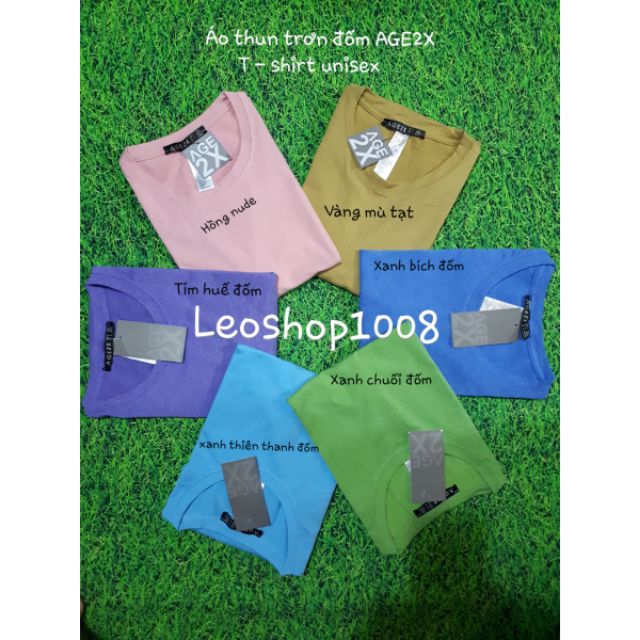 Combo 7 áo thun trơn đốm AGE2X