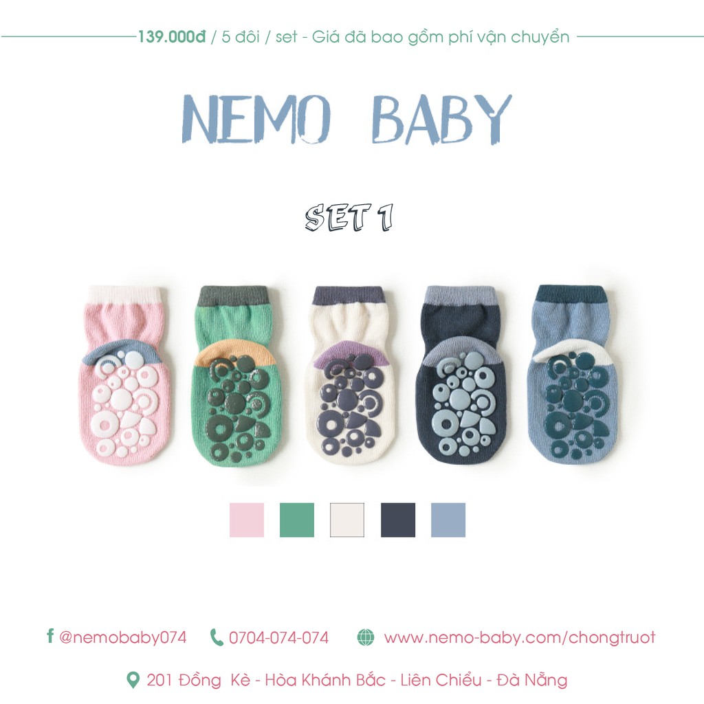 Tất chống trượt NEMOBABY