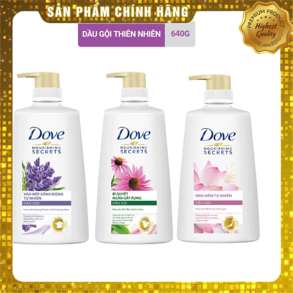 Dầu Gội Xả Dove Oải Hương/ Hoa Sen 650g/620g