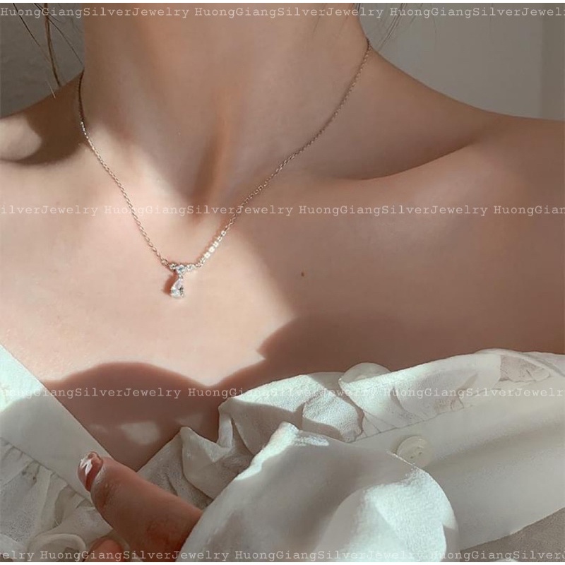 Dây chuyền công chúa bạc xi kim s925 - HuongGiangSilver