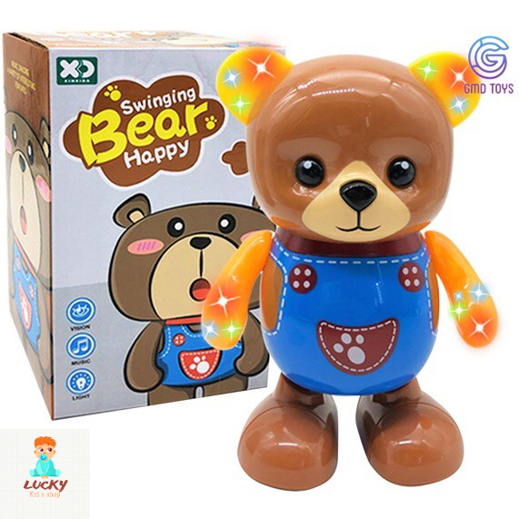 Đồ chơi trẻ em , đồ chơi thông minh gấu nhảy múa swinging happy vui nhộn dễ thương
