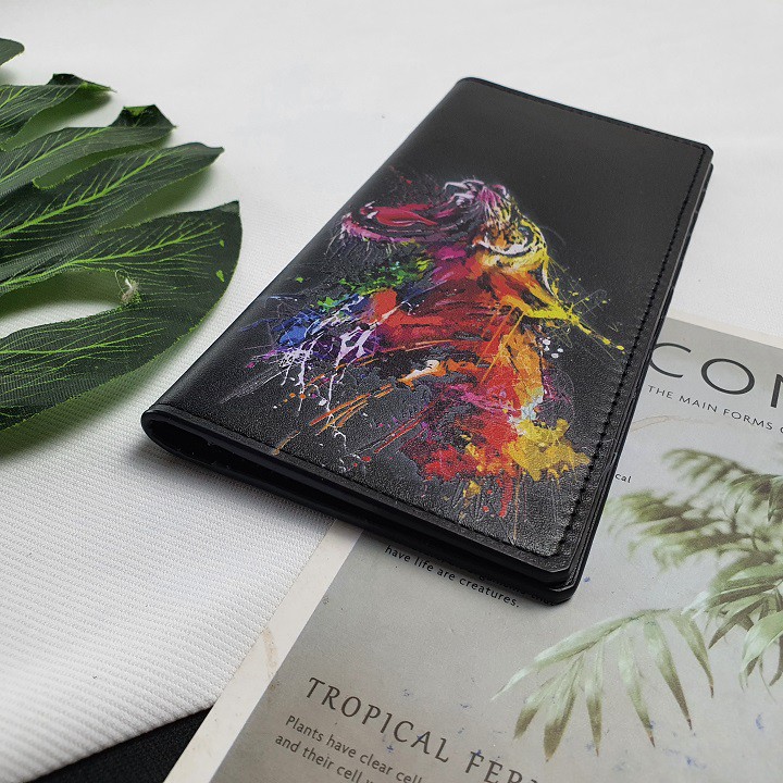 Ví dài nam nữ da bò thật WL111-UV1   - 100% da bò thật, bảo hành 3 năm