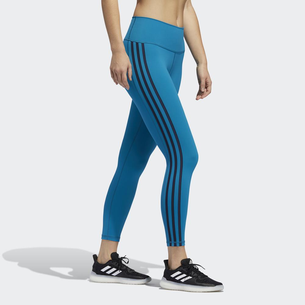 Quần Bó adidas TRAINING Nữ 7/8 Believe This 2.0 3 Sọc Xanh Lá FP7777