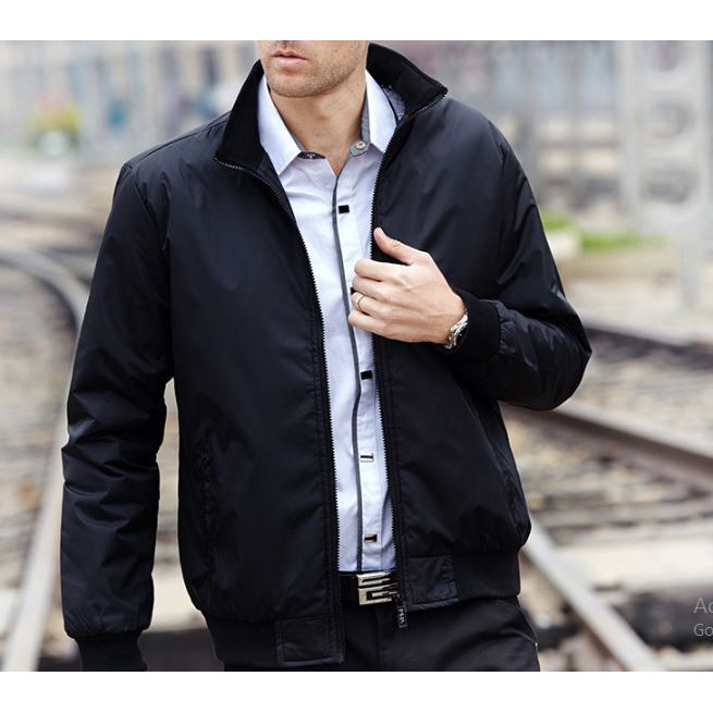 Áo khoác bomber I Áo khoác gió nam vải dù 2 lớp cao cấp AKG02