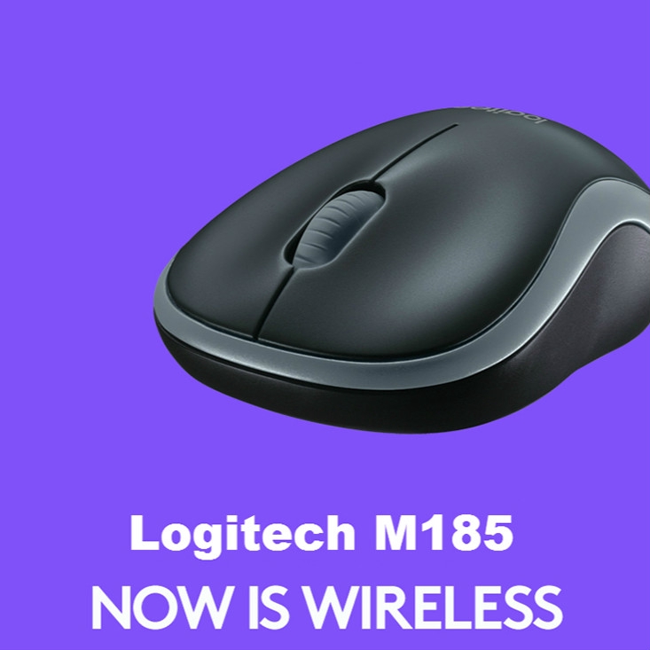 Chuột máy tính Logitech M185 2.4G không dây cổng USB cao cấp