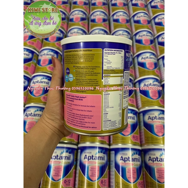 Sữa Aptamil Pepti Junior Gold Úc cho bé dị ứng đạm sữa bò 450gr