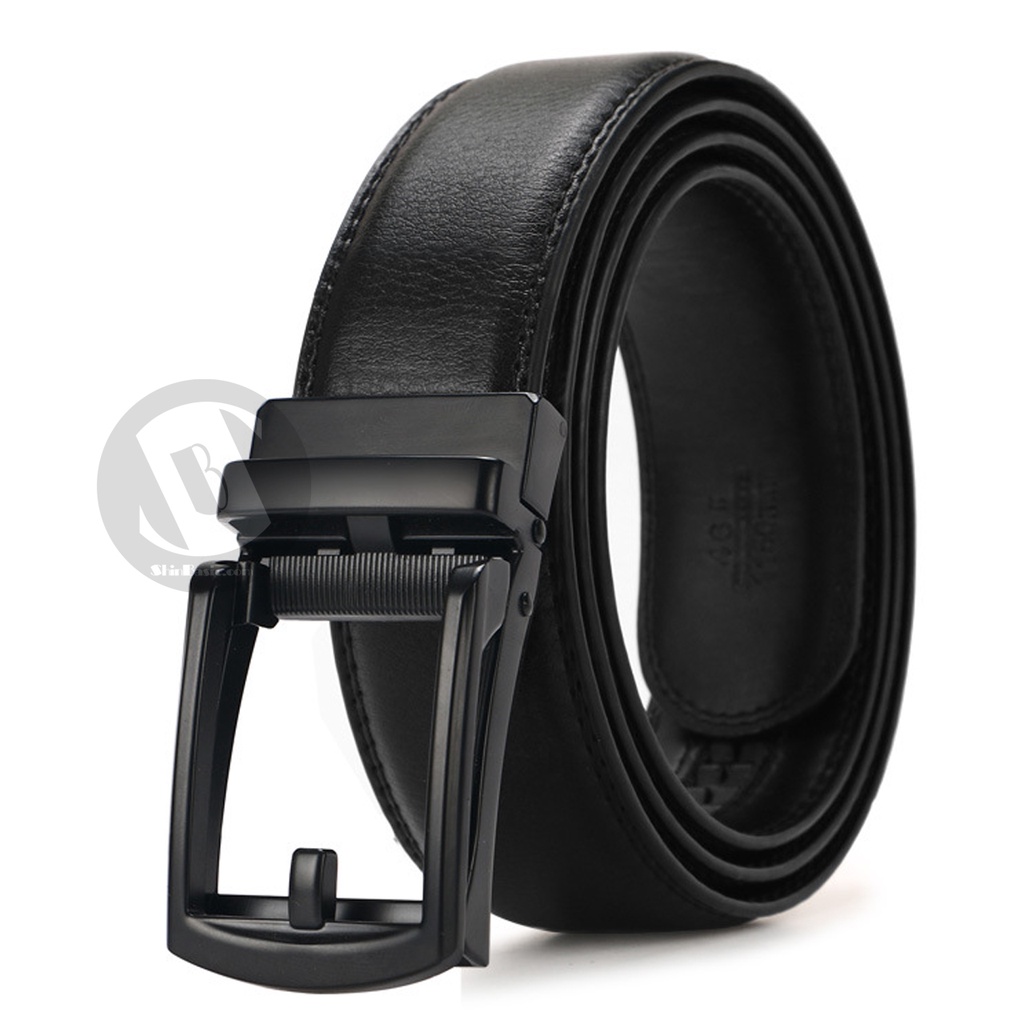 Dây Thắt Lưng, Nịt Nam Da Bò Cao Cấp - ShinBasic, Bảng Khoá Tự Động, Thời Trang Công Sở,  BELTS21BAS09