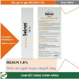 Dầu gội chống gàu và ngứa Selsun 1.8% (100ml)