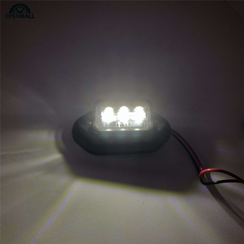 1 Đèn Led 6 Bóng 12v 24v Gắn Biển Số Xe Hơi / Tàu Thuyền