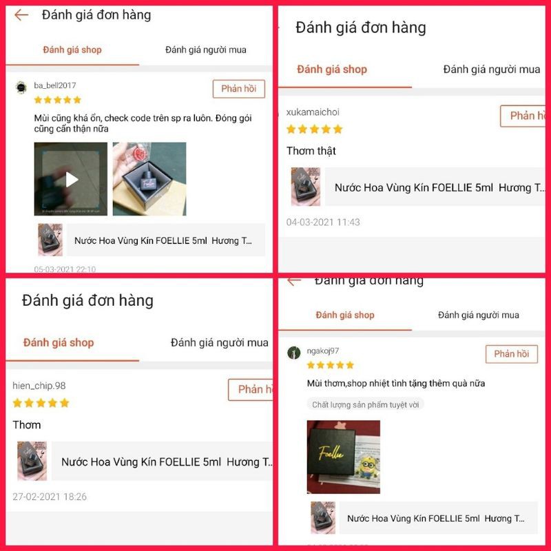 NƯỚC HOA VÙNG KÍN FOELLIE 5ml 🦋🦋KHỬ MÙI , LƯU HƯƠNG,QUYẾN RŨ🦋🦋