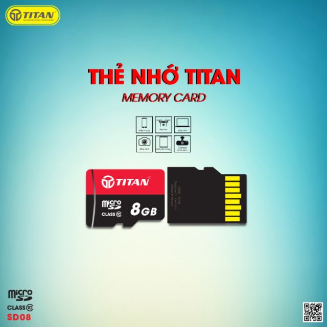 Thẻ Nhớ Class 10 8GB 2019 TITAN - SD08