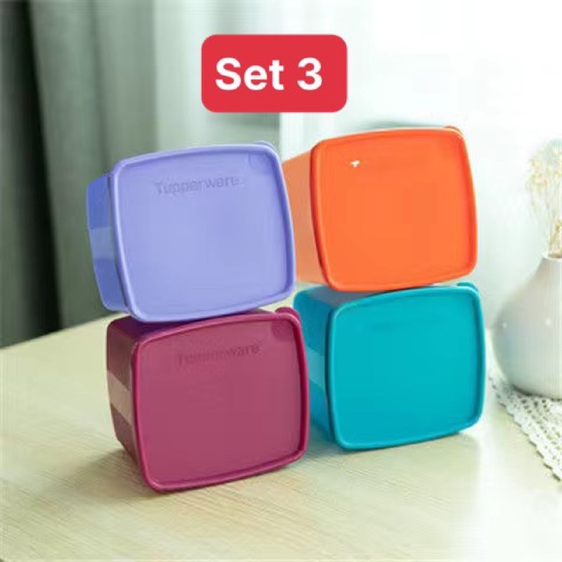 HỘP TRỮ MÁT, TRỮ KHÔ TUPPERWARE TRUNG CHÍNH HÃNG (SET 4 HỘP)