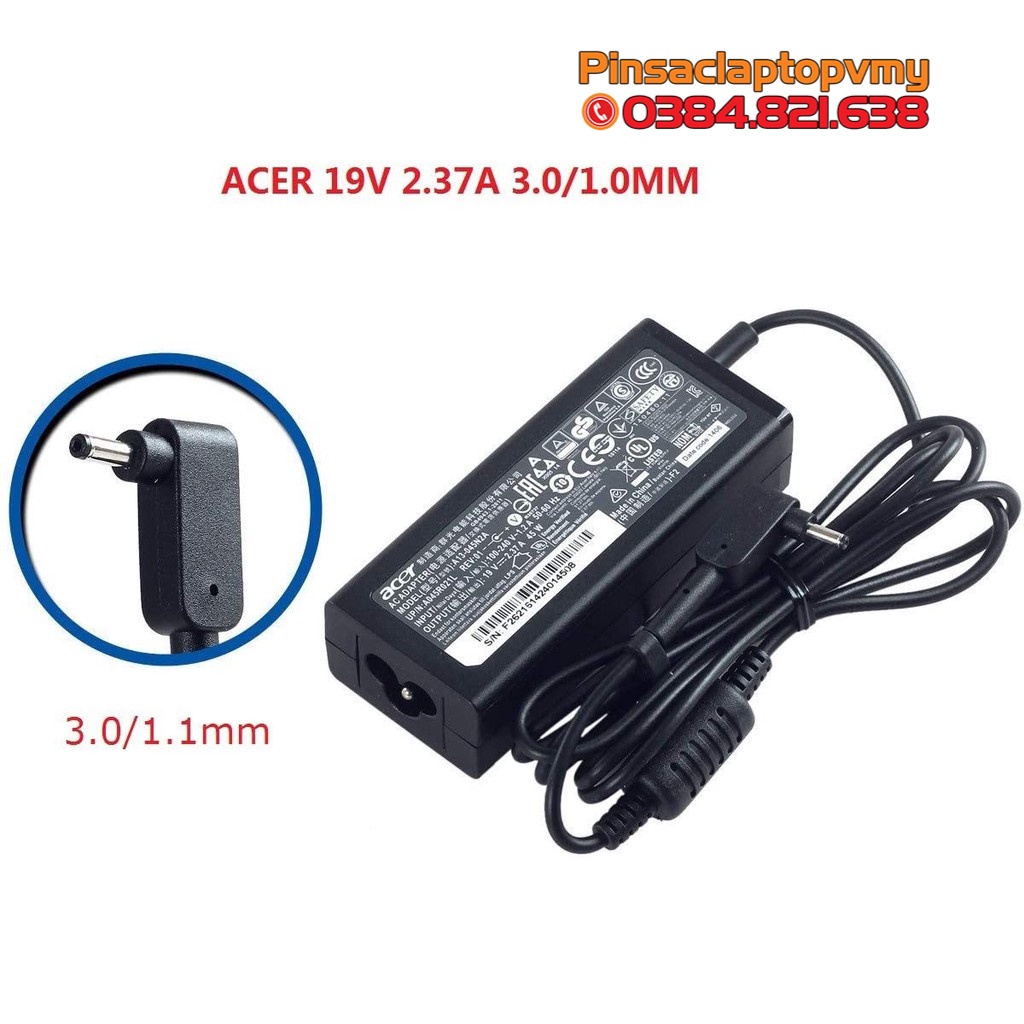 Sạc Adapter Acer 19V-2.37A 2.15A 45W Chromebook 11 CB3-111 CB3-131 CB3-132 CB3-131-C3SZ CB3-131-C3KD CB3-111-C670 CB3