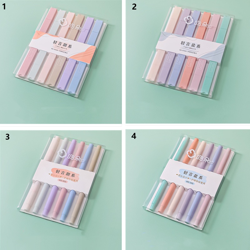 Bút marker 2 đầu mềm dung tích lớn nhiều màu cho học sinh