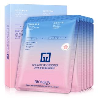 Bộ 10 mặt nạ BIOAQUA hoa anh đào dưỡng ẩm kiềm dầu làm sáng da