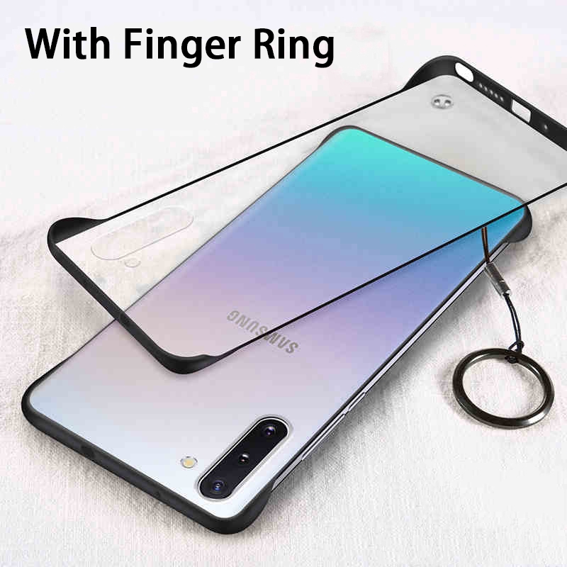 Ốp điện thoại trong suốt không viền cho Samsung A90 5G Note 10 Pro S10e A80 A60 S7 S6 Edge A10 M10 M30s