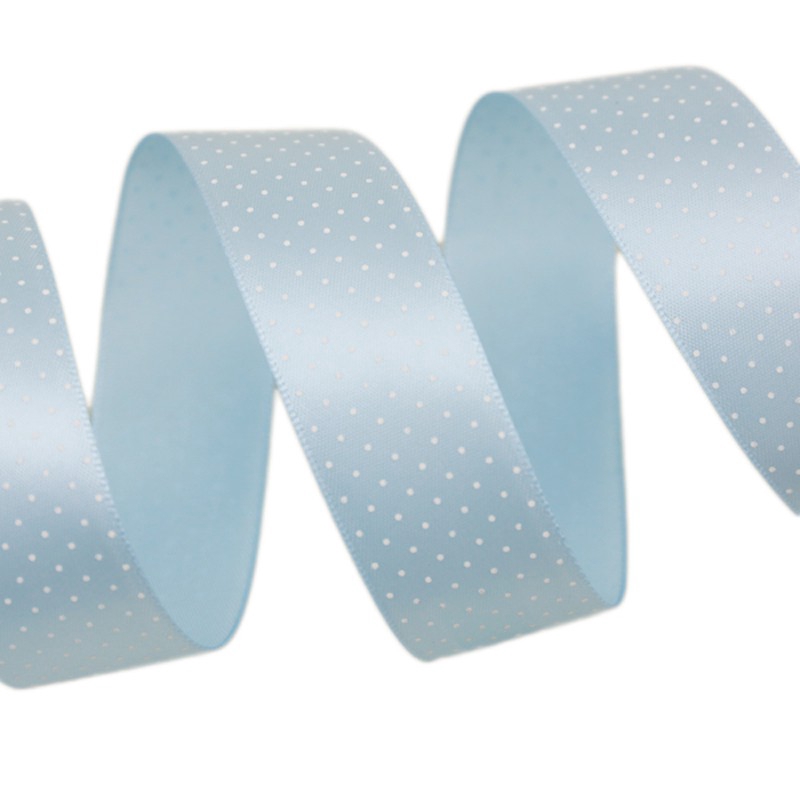 Cuộn dây ruy băng họa tiết chấm bi 25 yard 25mm &amp; 40mm