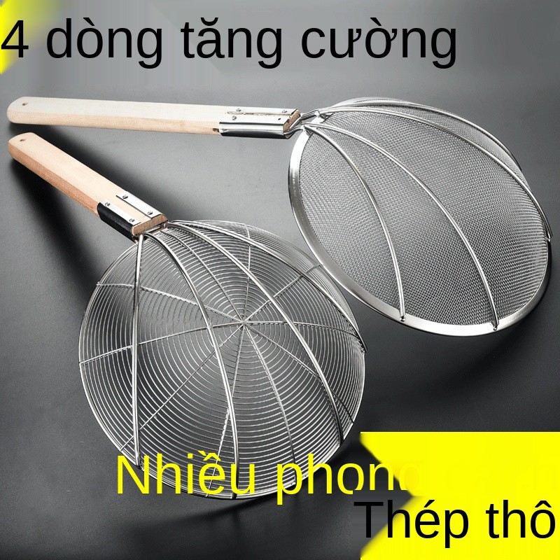 Chảo lớn, rây lọc, lọc lớn bằng thép không gỉ, thìa ăn mì thương mại nhà bếp, siêu mịn, gia dụng