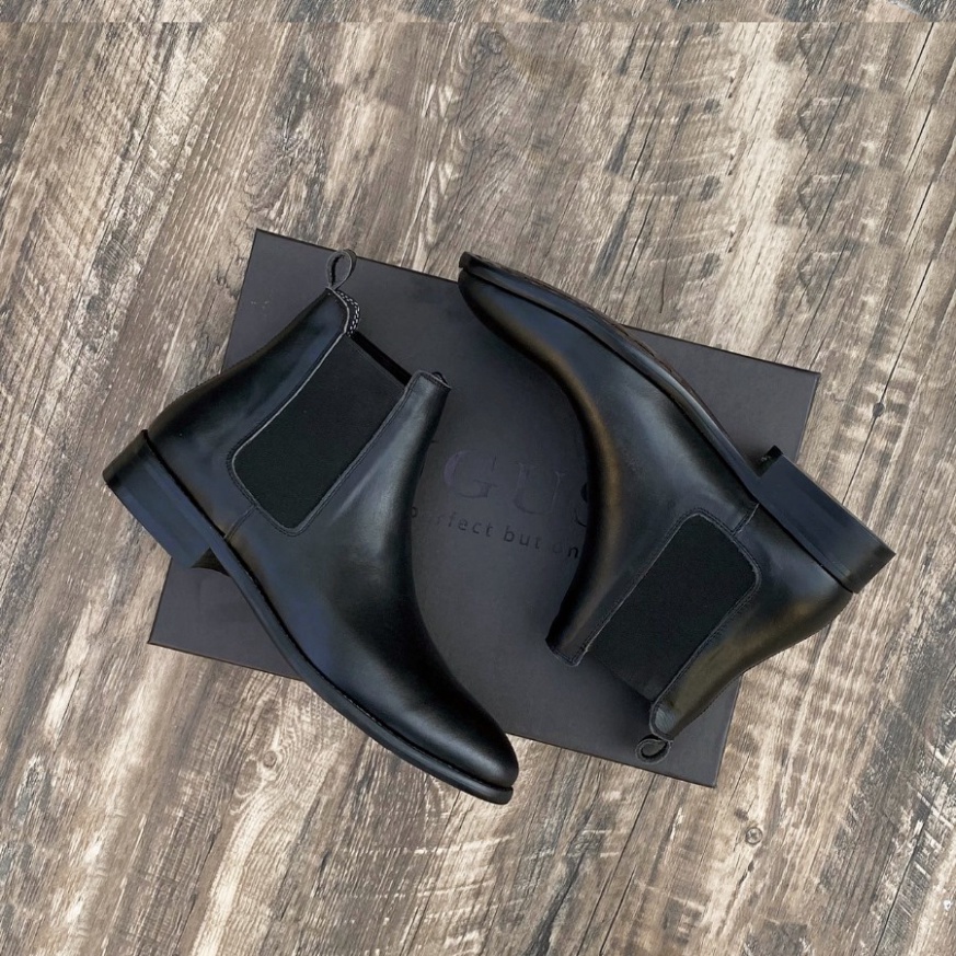 Giày Chelsea Boots cao cổ thời trang nam chất liệu da bò đế tăng chiều cao 3.5cm | BigBuy360 - bigbuy360.vn