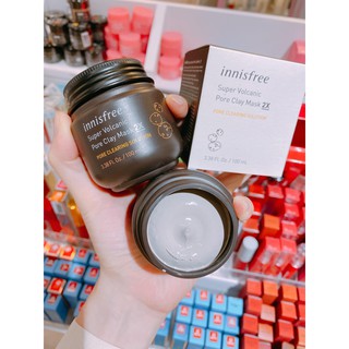 Mặt nạ đất sét Super Volcanic Pore Clay Mask 2X Innisfree
