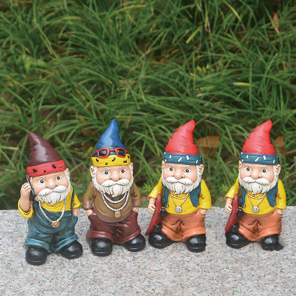 GOGOUP Tượng Chú Lùn Bằng Nhựa Resin Sáng Tạo Trang Trí Nội Thất