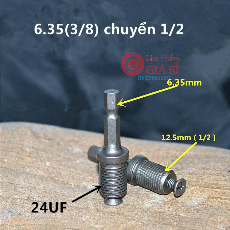 Đầu chuyển đổi máy khoan- 6.35 chuyển 12.5mm ❤️freeship❤️