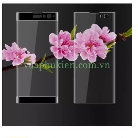 Dán kính cường lực 4D màu full toàn bộ màn hình cho Sony Xperia XA2