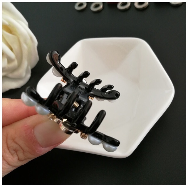 Kẹp tóc phong cách hàn quốc đính hạt - Khăn turban