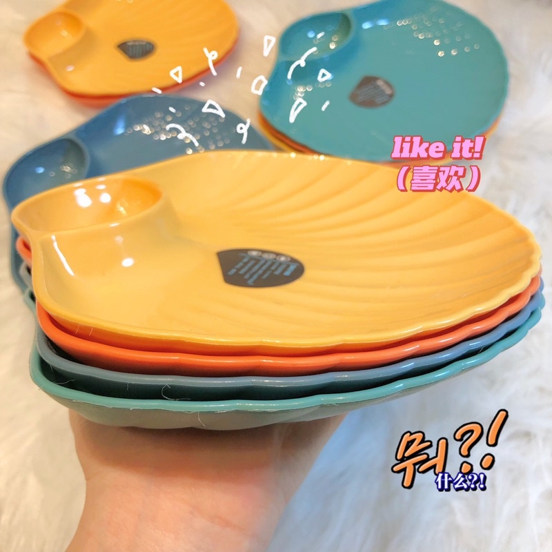 Set 4 dĩa sò đủ màu