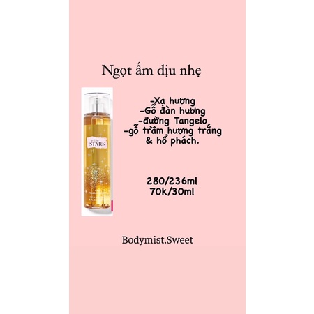 BODYMIST XỊT THƠM TOÀN THÂN CHIẾT 33ml IN THE STAR