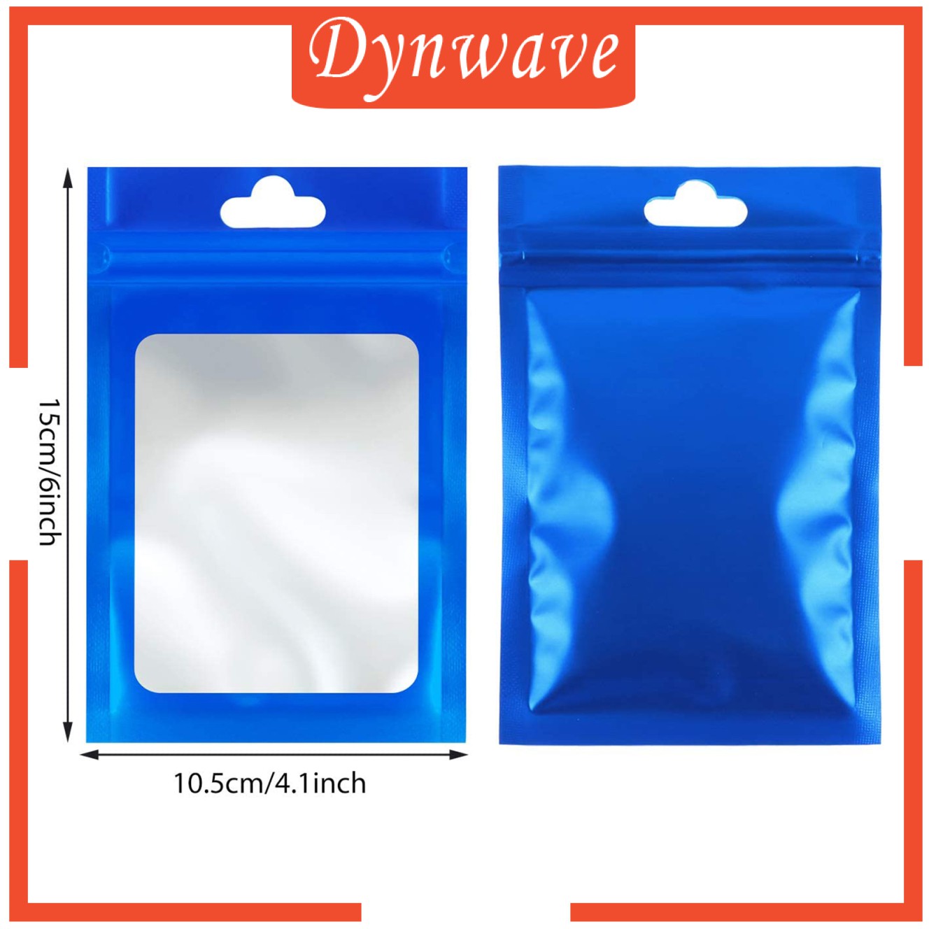 [DYNWAVE] 100pcs Mylar Foil Bags Resealable Food Container Packing Storing Sampling