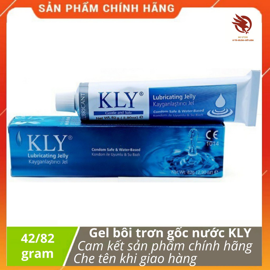 [ CHÍNH HÃNG ] - Gel bôi trơn gốc nước KLY, siêu an toàn, hiệu quả, nhập khẩu từ Thổ Nhĩ Kỳ -  tuýt (42/82 ) gram