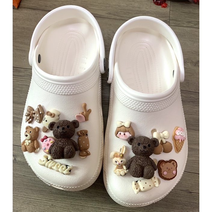 Charm cài crocs: 2charm t0+ 8charm nhỏ