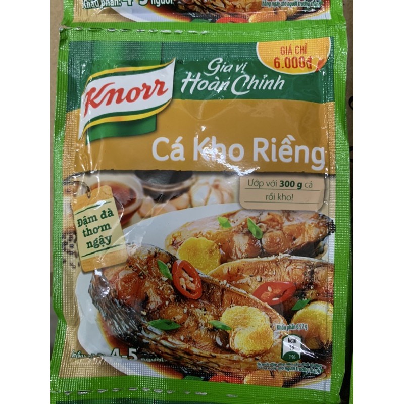 GIA VỊ HOÀN CHỈNH KNORR THỊT KHO TÀU/ CÁ KHO RIỀNG 28G / 1 gói