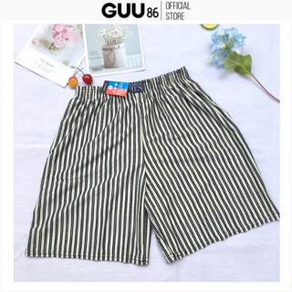 Quần ngủ nam kẻ sọc SIÊU NHẸ, quần đùi ngủ chất lượng may kỹ co dãn 4 chiều thoải mái