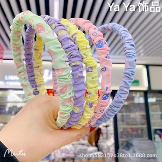 Bờm vải nhún in hình