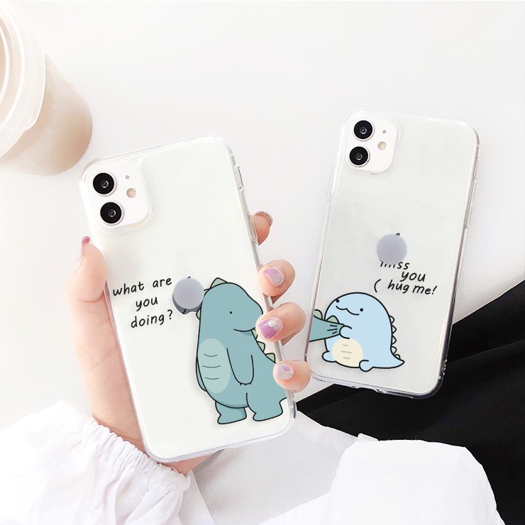 Ốp IPHONE hình khủng long tinh nghịch đủ các dòng 6/6S/7/8/X/11/12/13 Plus Pro Max T20