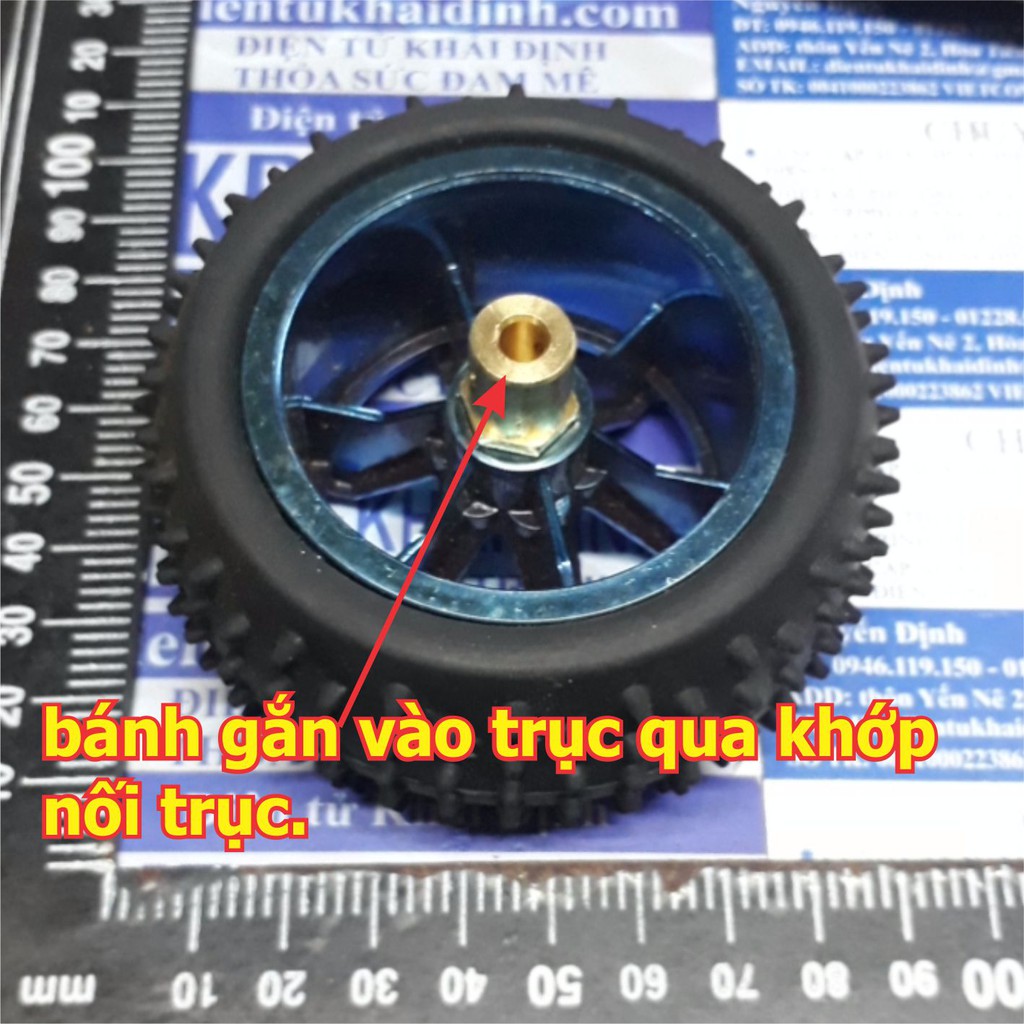 bánh xe 40x85mm, lốp xu rời CÓ GAI BÁM kde4947