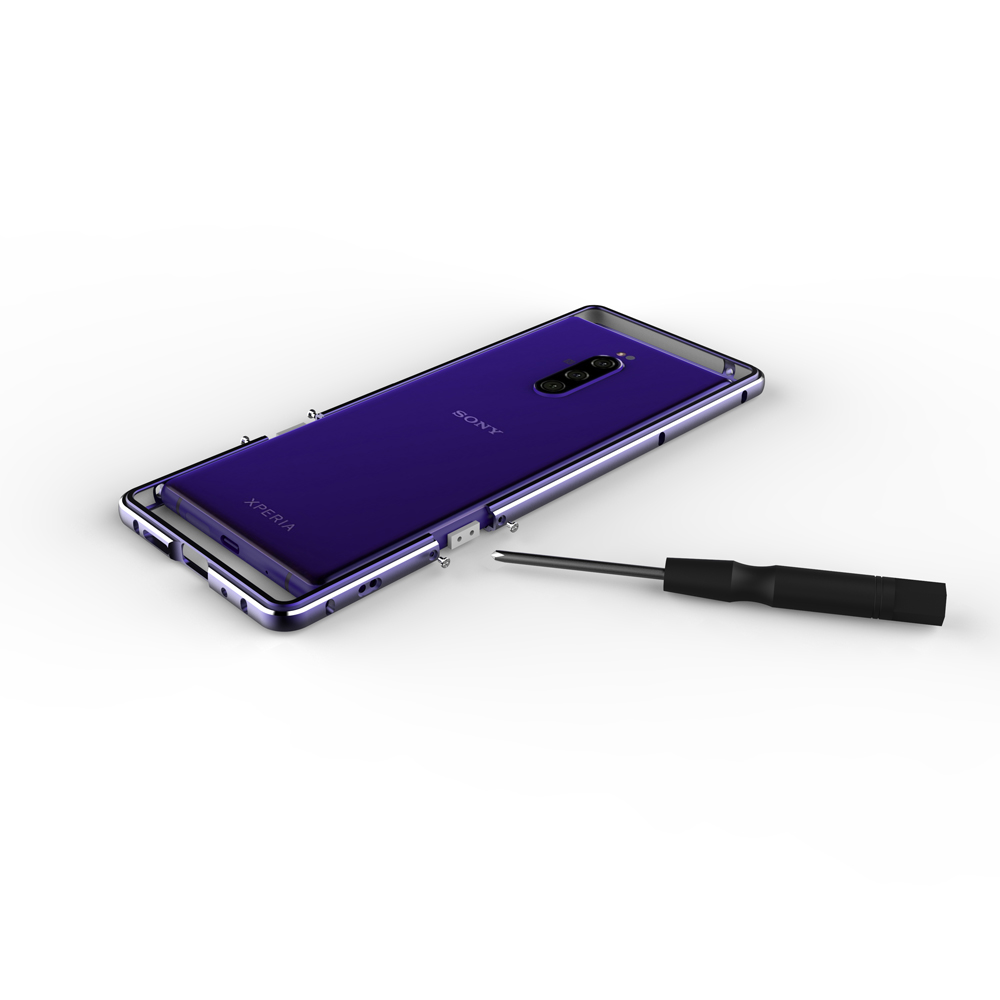 Ốp Điện Thoại Viền Kim Loại Mặt Lưng Mềm Cho SONY XPERIA 1 II / XPERIA 10 II / XPERIA 1 / XZ3 / XZ4