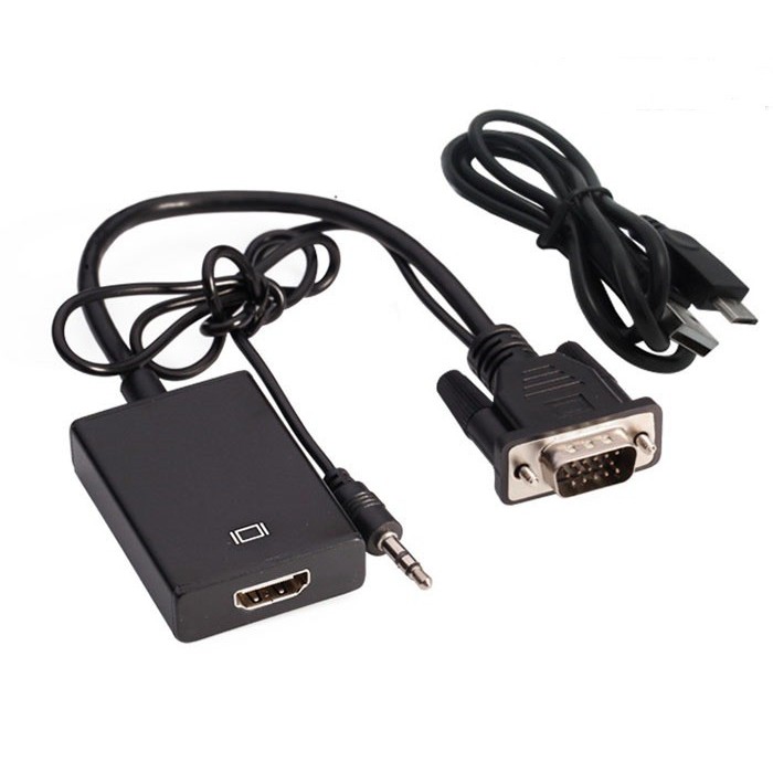 Dây Cáp Chuyển Đổi VGA Sang HDMI Kèm Dây Cáp HDMI 3m
