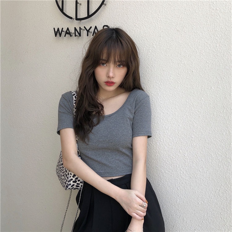 Áo Thun Nữ Tay Ngắn Dáng Ôm Phong Cách Thời Trang Pháp Cho Nữ áo phông nữ JL-TX-65