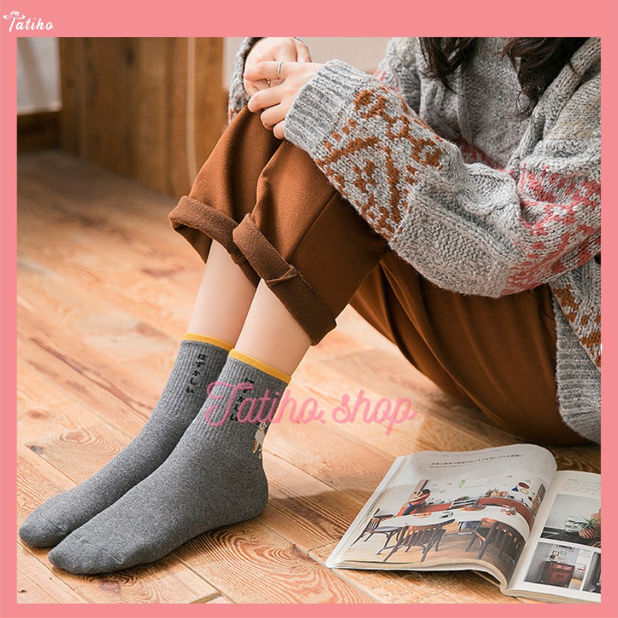 [Hàng Xịn, Giá Tốt] Vớ Tất Đeo Chân Họa Tiết Mèo Màu Cổ Điển Đẹp Nam Nữ - Mã TV001